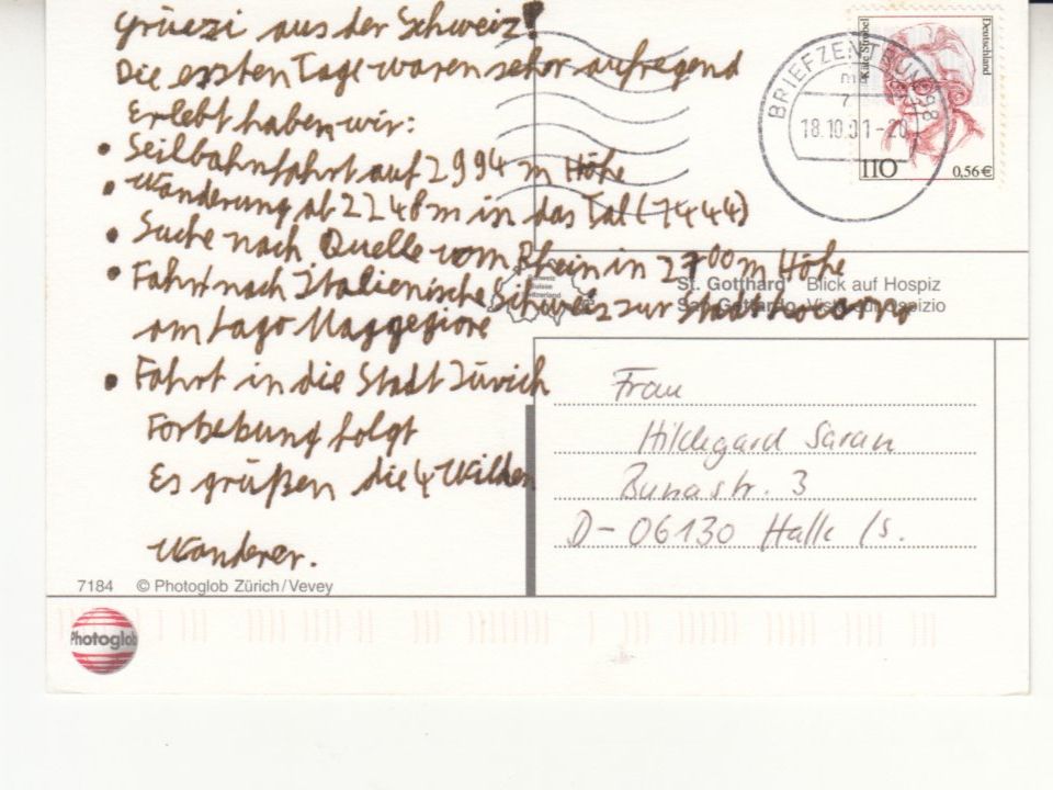 Ansichtskarten: Gotthardpass 2001 – Gebraucht aus Bürglen TG von StampGraf 1