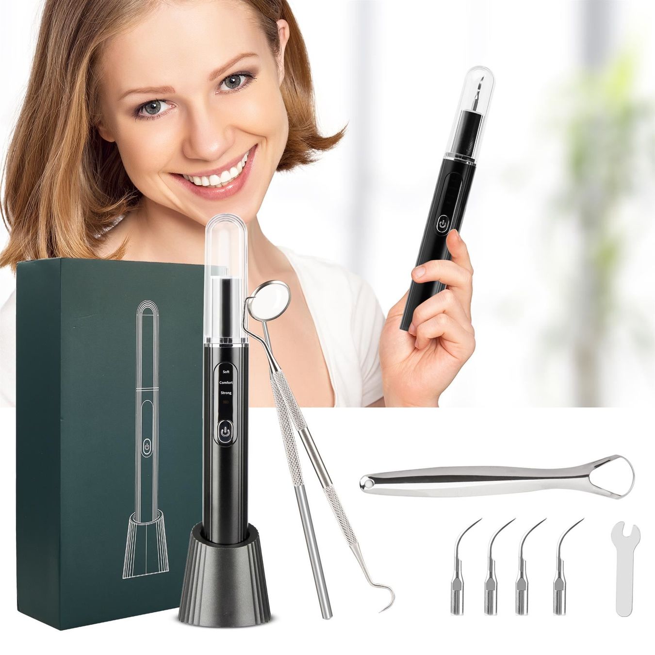 Zahnpflege: Zahnreinigung Set 3 Einstellbare Modi – Neu (gemäss Beschreibung) aus Thun von 365buy