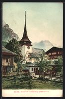 Gsteig /Saanetal, Blick auf die Kirche