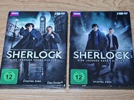 DVD SHERLOCK, Staffeln 1+2 mit insgesamt 4 Discs