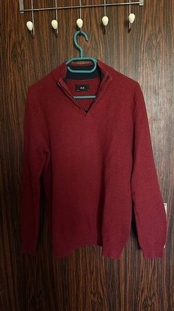 C&A Reissverschluss Pullover, rot
