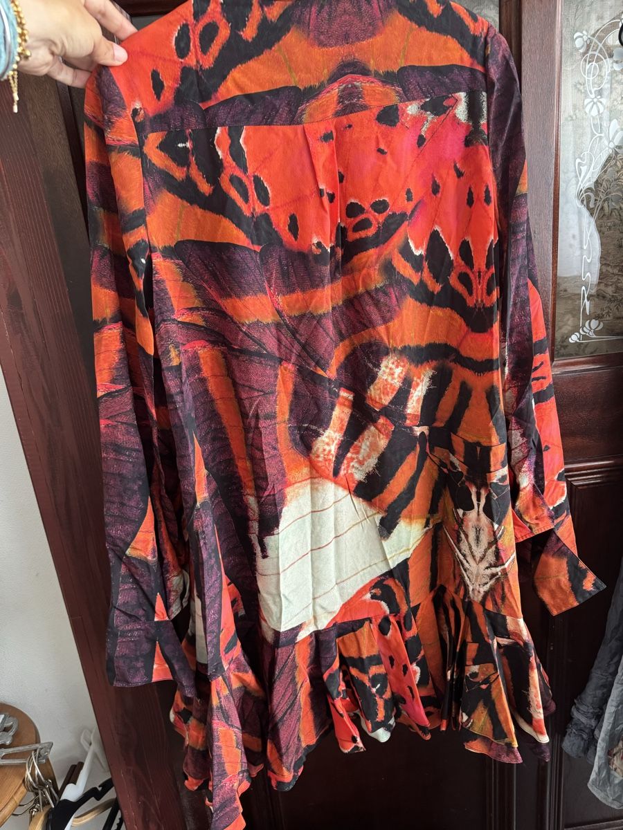 Vestiti: 100% Seide Kleid Tunika – Usato da Obfelden venduto da cesarina10 4