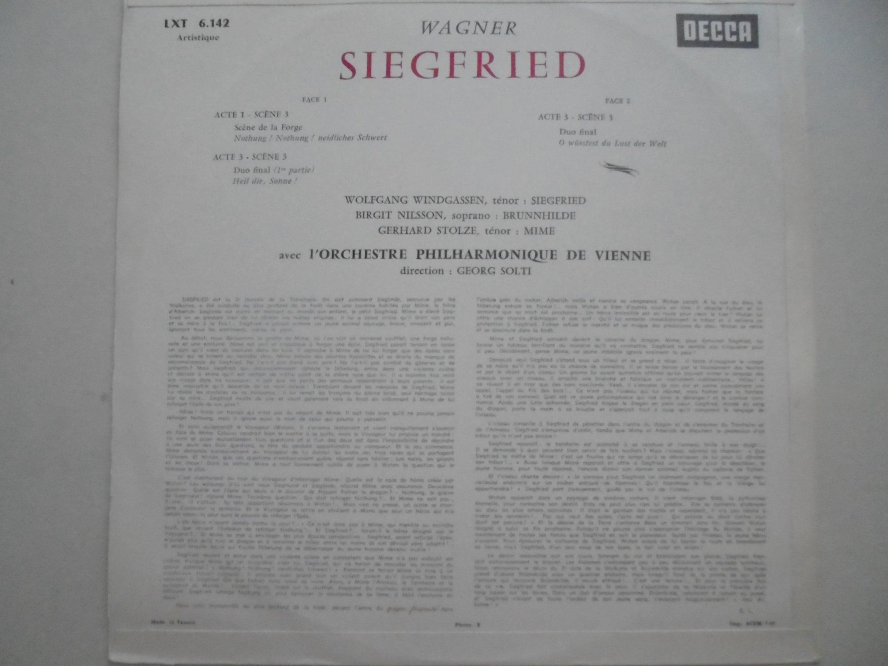 Schallplatten: Wagner " Siegfried " Nilsson, Windgassen, Stolze. 1965 – Gebraucht aus Crissier von Promopost 1