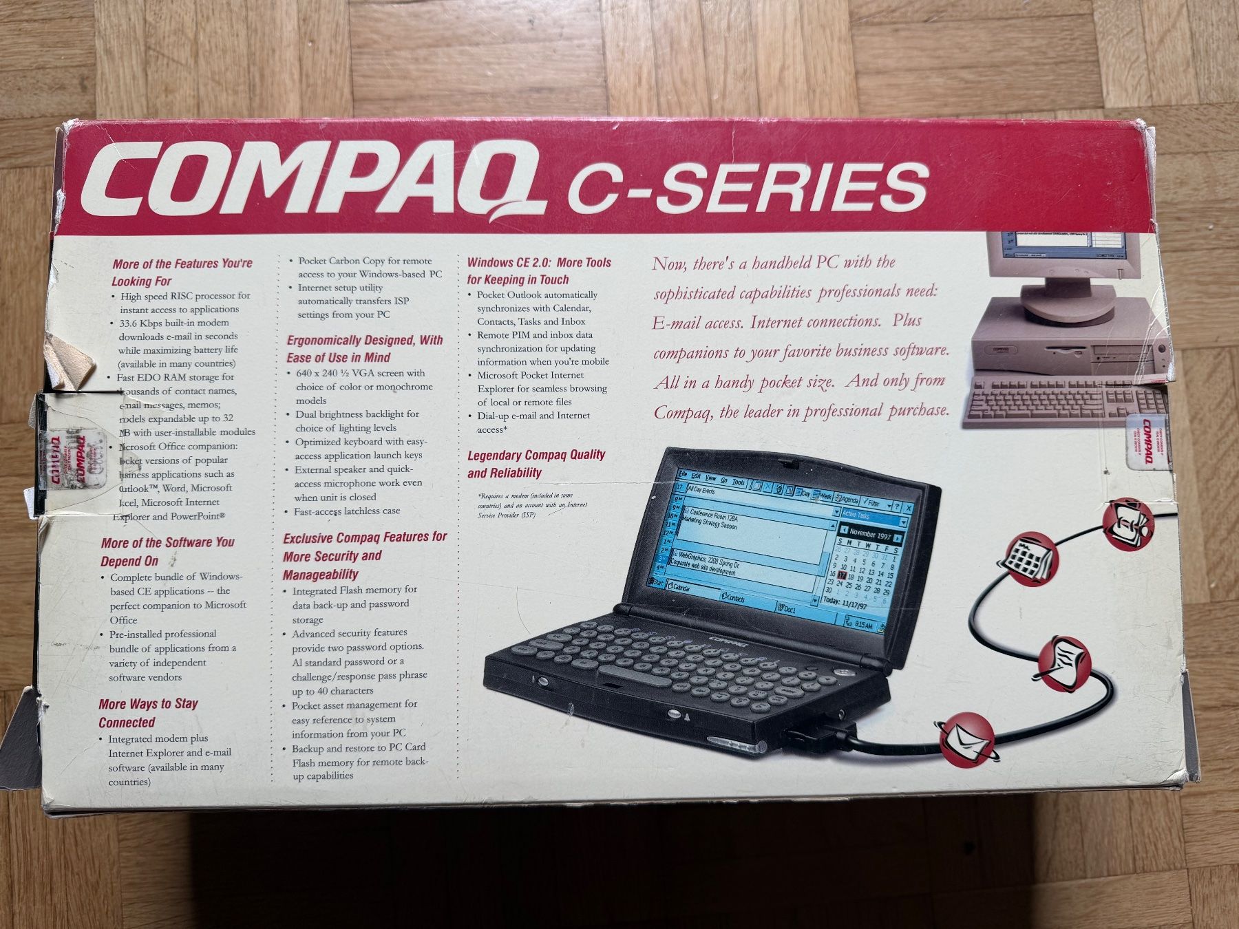 Compaq Palmari: Compaq C-Series Handheld PC mit OVP – Difettoso da Adliswil venduto da synchrot 2