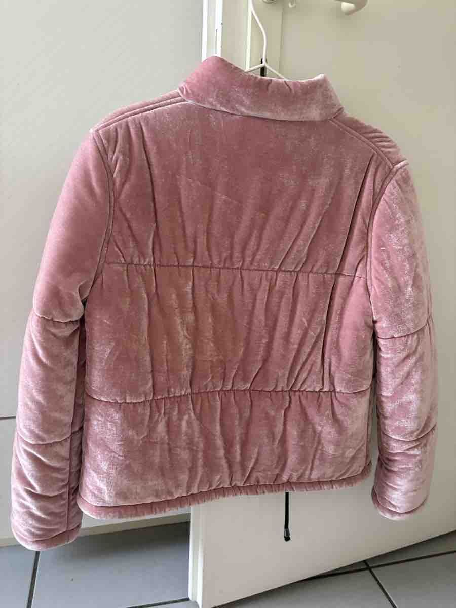 Topshop Giacche: Topshop Samt Puffer Jacke Rosa – Nuovo (secondo la descrizione) da Bern venduto da n-dine 6