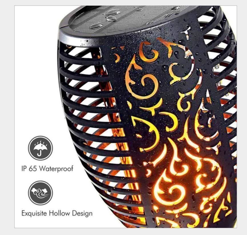 Lampade: Solarleuchte Flammenlicht Gartenfackeln – Nuovo (secondo la descrizione) da Thun venduto da Newnewshop 1
