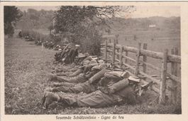 Militär-Schweiz-Feuernde Schützenlinie-Militärdienst Kaserne