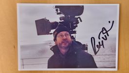 Lars von Trier, Original Autogramm auf Foto in Farbe