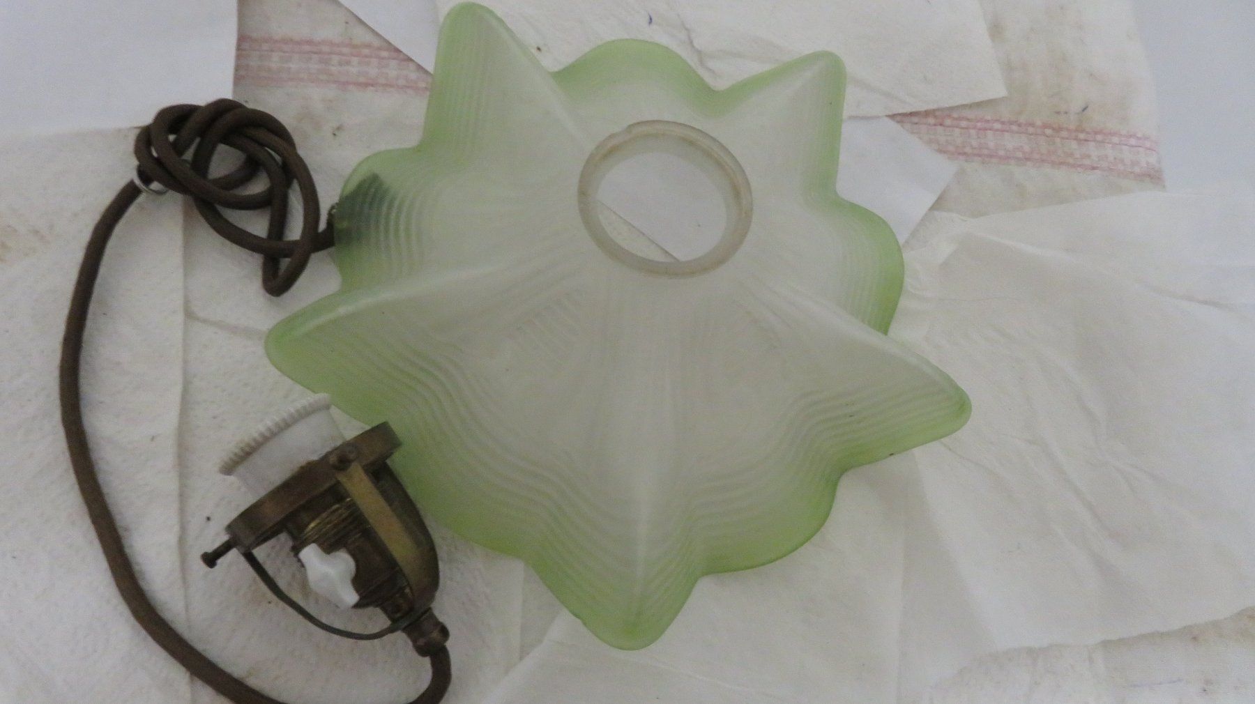 Lampade: Deckenlampe antik mit tollem Lampenschirm – Usato da Wetzikon ZH venduto da morda1954 6