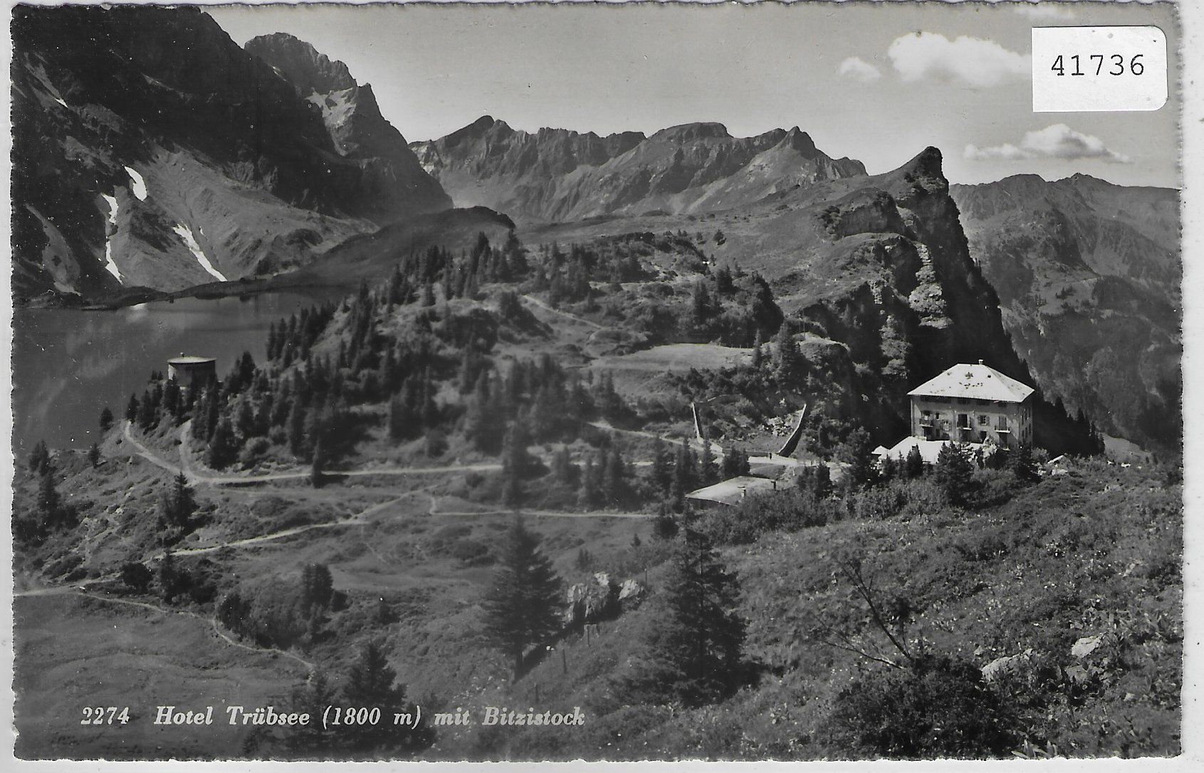 Ansichtskarten: Hotel Trübsee mit Bitzistock – Gebraucht aus Ettingen von Kartenplanet