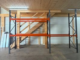 Palettenregal grau/orange