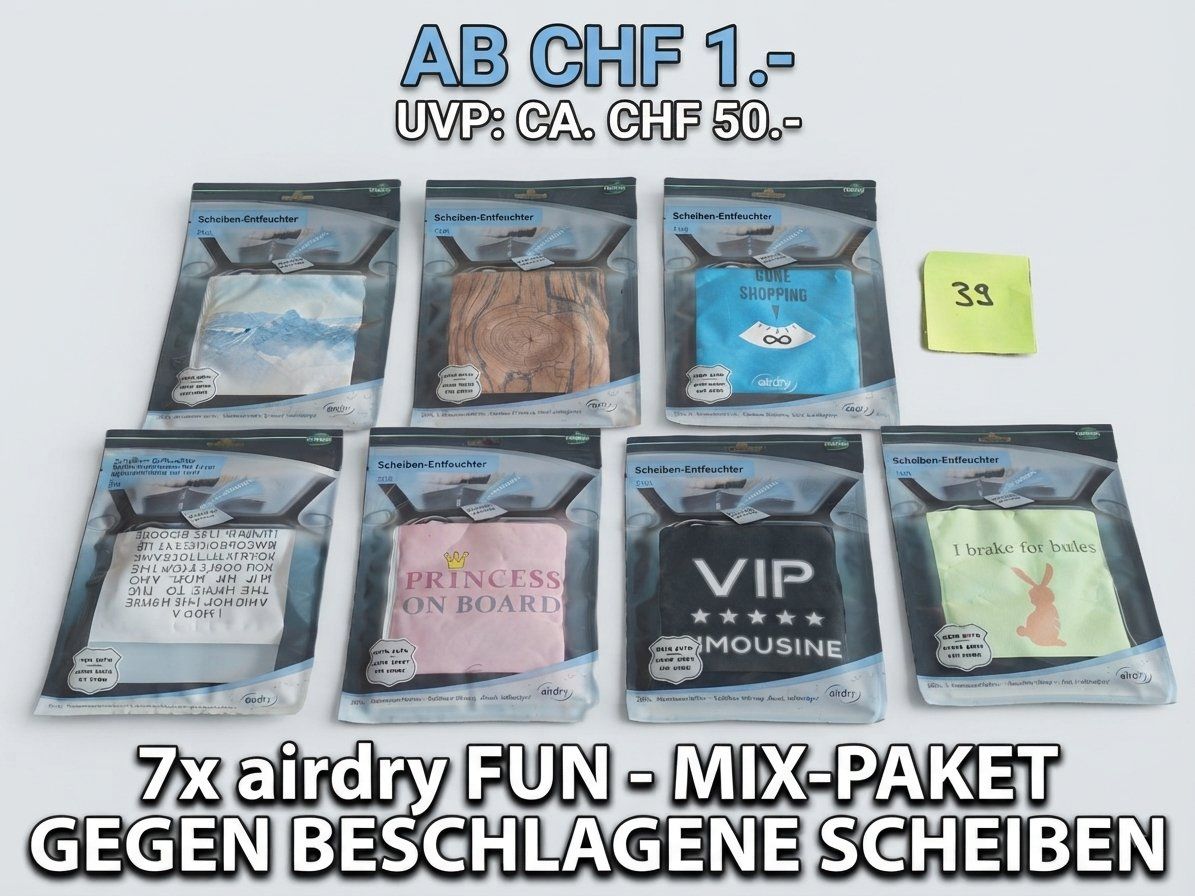 Deumidificatori: Auto-Scheibenentfeuchter "airdry" FUN - Restposten ab 1.- – Nuovo e nell'imballaggio originale da Waltalingen venduto da RS-Liquidationen