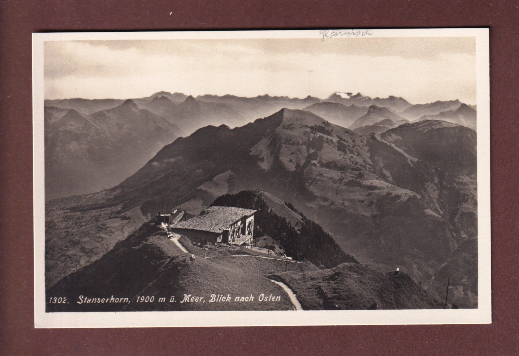 Cartoline postali: STANSERHORN - Blick nach Osten – Usato da Pully venduto da nicecards-shop