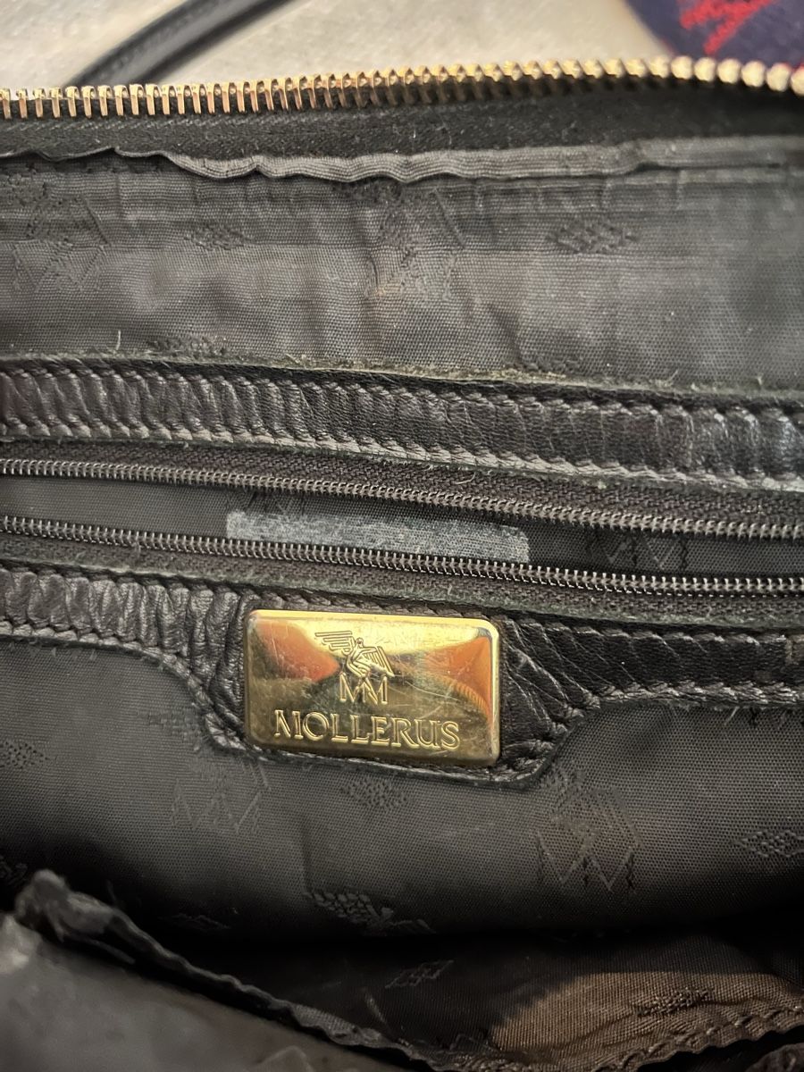 Maison Mollerus Taschen für Damen: Maison Mollerus Handbag Black Logo Pattern  – Gebraucht aus Lausanne von Danash 7