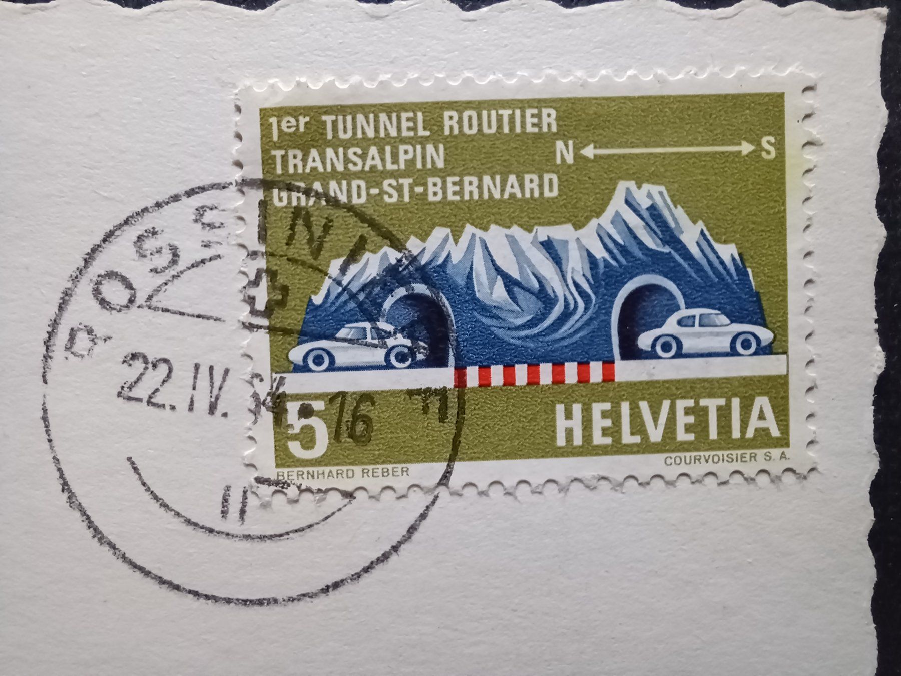 Cartoline postali: 6096, Rossinière VD, 1964 – Usato da Aarau Rohr venduto da mgvw 3