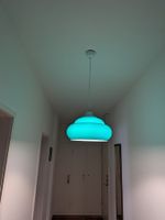 Luminaire suspendu bleu turquoise design moderne