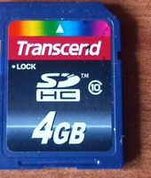 Transcend SDHC 4GB Speicherkarte