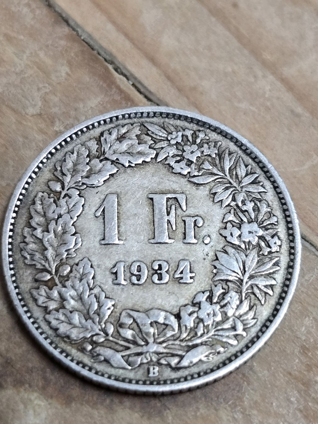 Toutes les monnaies: 1 Fr. 1934  Münze Silber gebraucht – D'occasion à Pfäffikon SZ par 26.4.14.17.25