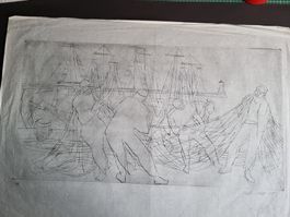 RUDOLF MOSER  ORIGINAL GRAFIK SIGNIERT NUMMERIERT