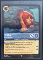 Lorcana SIMBA 192/204 EN-3 Super Rare