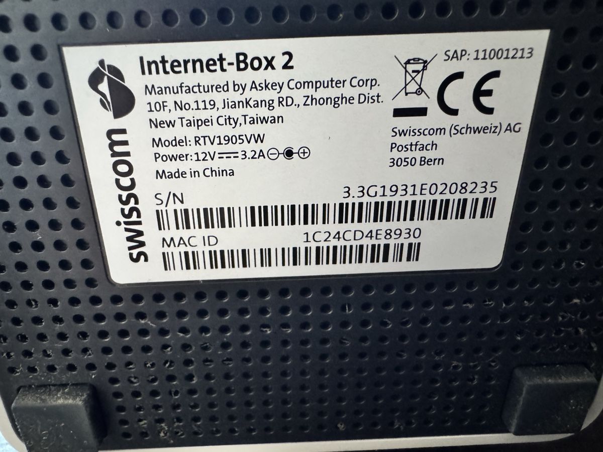 Swisscom Modems & Routeurs: Swisscom Internet Box 2 – D'occasion à Steffisburg par ek_250 1
