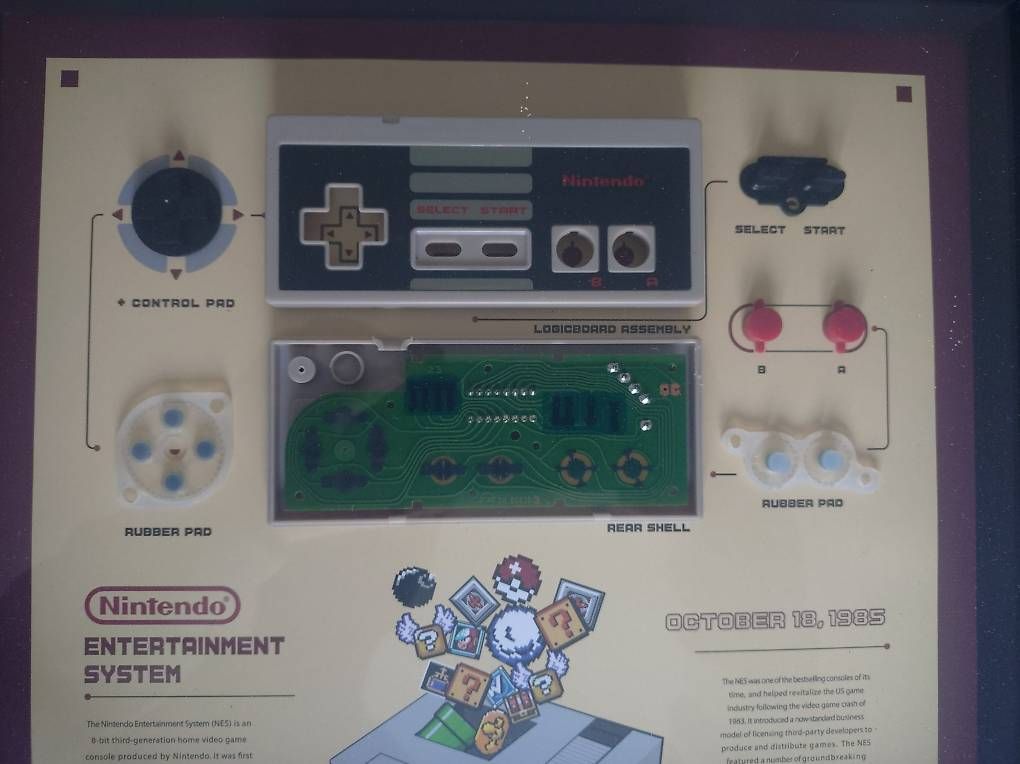 Vetrine: Nintendo NES Controller Rahmen Display - Retro Gaming Deko – Nuovo (secondo la descrizione) da Wabern venduto da mai_82gm