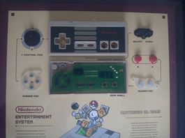 Nintendo NES Controller Rahmen Display - Retro Gaming Deko