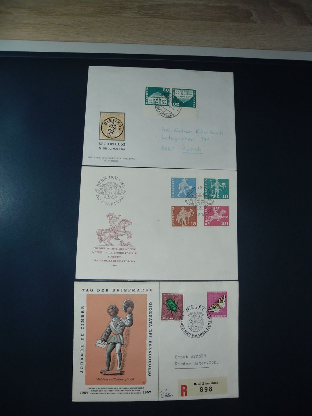 Tous les timbres: 3 gute Schweiz Belege – D'occasion à Ebikon par bowito 1