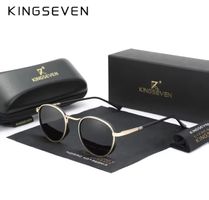 NEU! KINGSEVEN Design-Sonnenbrille: Gold / Gray Edition – It