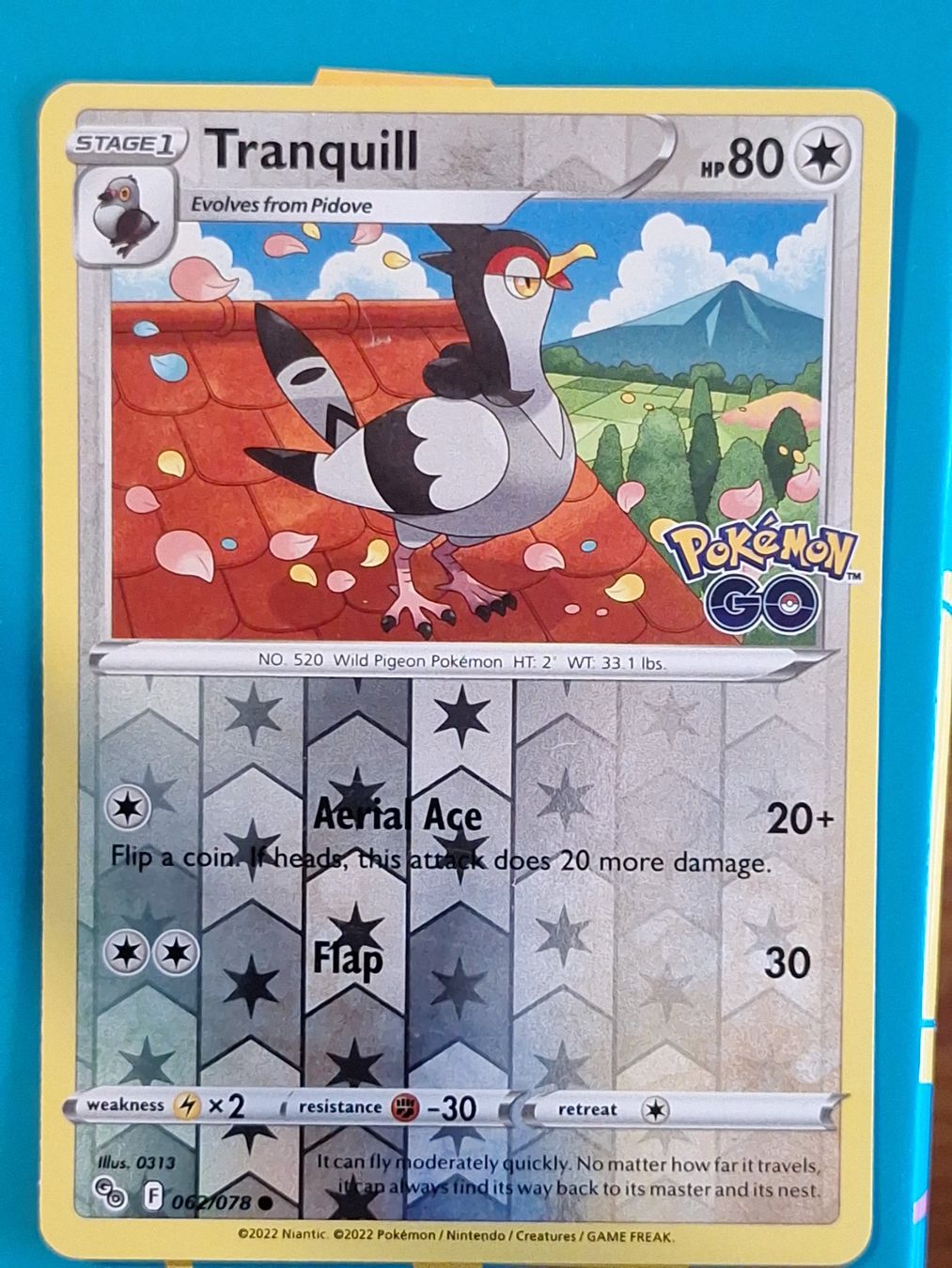 Pokémon Carte collezionabili: Tranquill - Reverse Holo - Pokemon GO #2.10 – Usato da Altstätten SG venduto da GGsGameshop