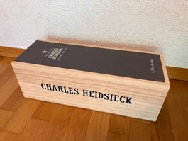 1er Weinkiste Deko mit Deckel Champagner Heidsieck Blanc