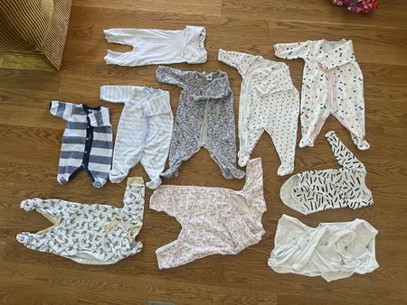 Petit Bateau Babykleider Paket Gr. 50-67 | 10 Teile | Schlaf