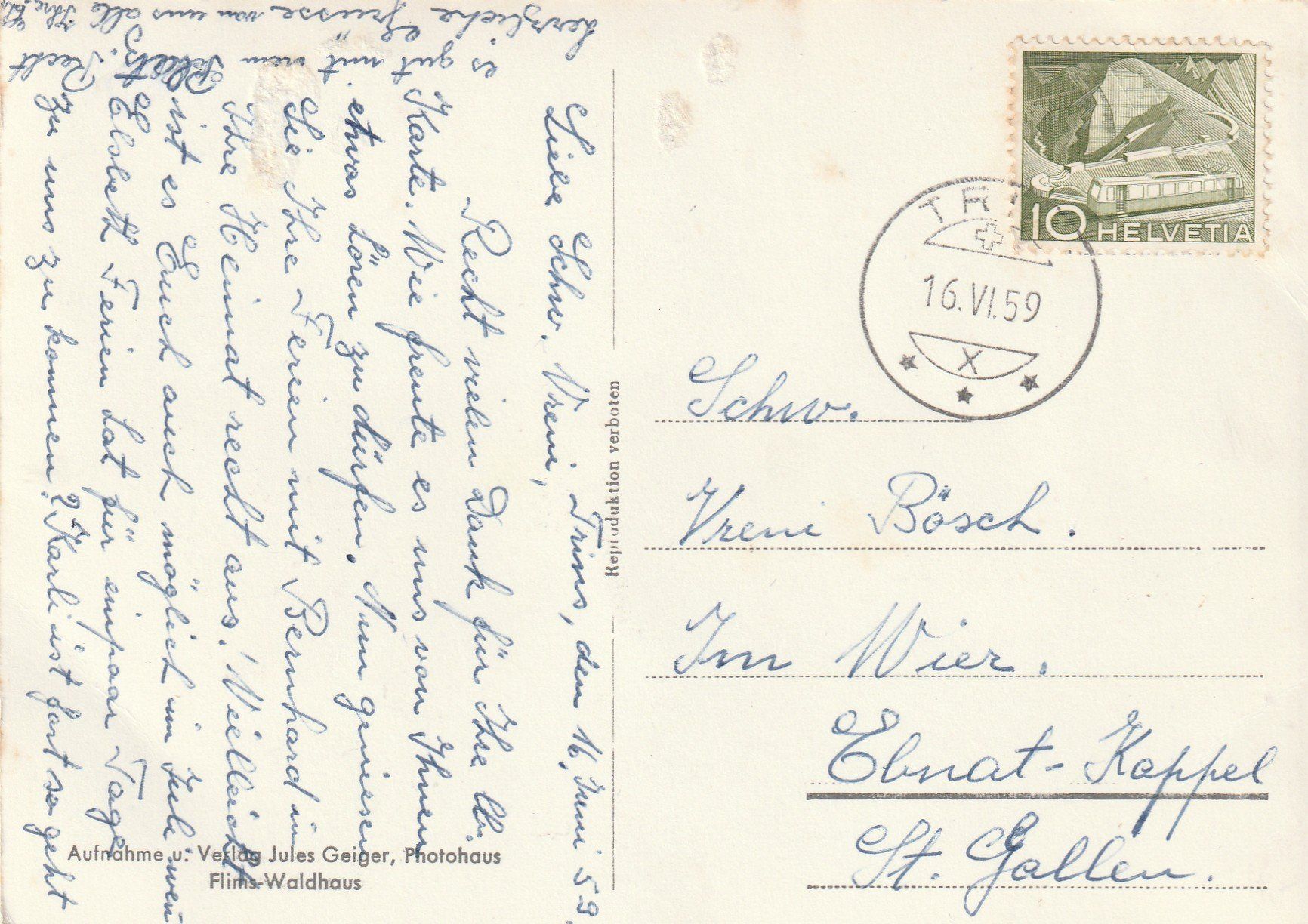 Cartes postales: Trin – D'occasion à Rorschacherberg par fratovi2 1