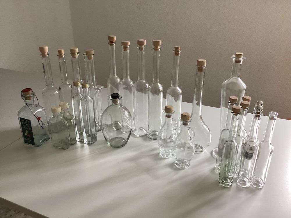 Glasflaschen für Likör, Schnaps, Kräuteröl, Kräuteressig | Kaufen auf ...