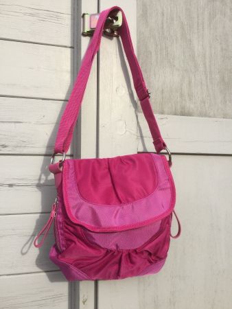 Sac à bandoulière en tissu rose pink NEUF