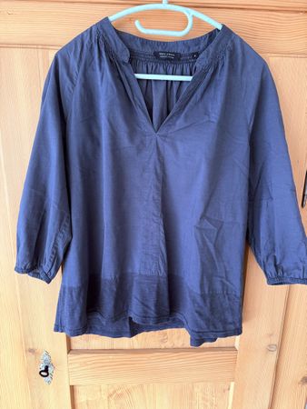 Marc O’Polo Bluse Gr. 38 dunkelblau Cotton Organic