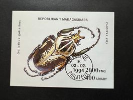 Madagaskar Käfer 1994 Block gest. (E381)