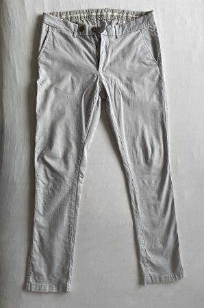 Dan John Herren Chino Hose, Baumwolle hellgrau, Slim, 46
