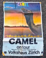 Original Konzertplakat CAMEL 1978 Volkshaus Zürich Vintage