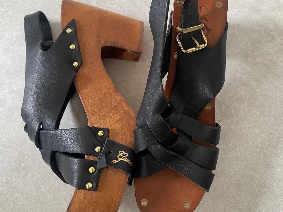 Mango Scarpe da donna: Mango Sommersandalen Holzabsatz + Leder – Usato da Thalwil venduto da ale_gr5l 3