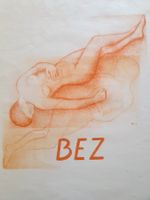 Lithographie originale - Nu - Paris -Jacqueline Bez(1927)
