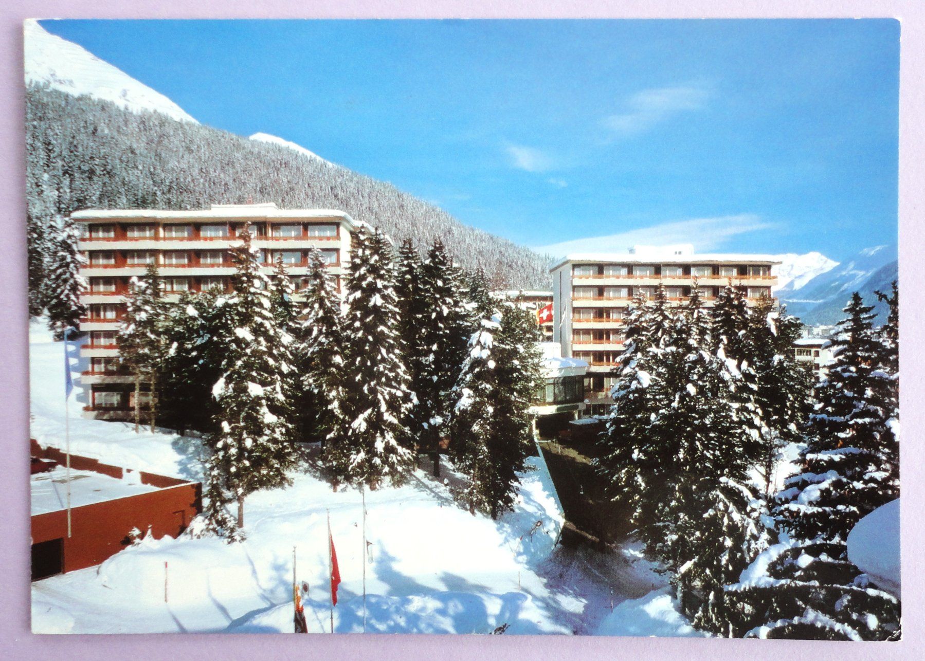 Cartoline postali: Hotel Sunstar-Park, Davos-Platz – Usato da Fétigny venduto da Billy2miny