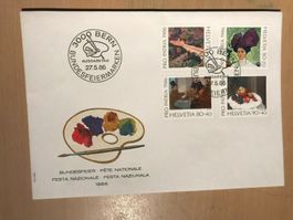 Schweiz 1986 Ersttagsbrief Satz FDC Pro Patria Kunst Gemälde