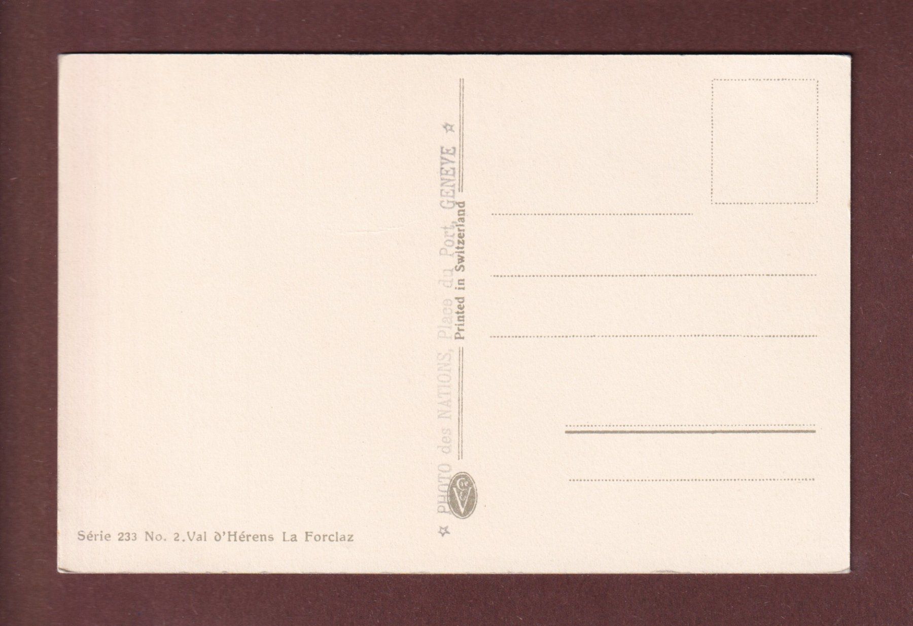 Cartoline postali: LA FORCLAZ - Val d'Hérens – Usato da Pully venduto da nicecards-shop 1