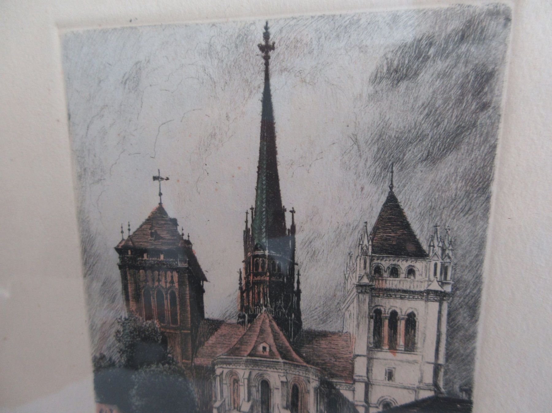 Foto & Immagini: Original Radierung St. Pierre Kathedrale Genf – Usato da Binningen venduto da tempipassati 2