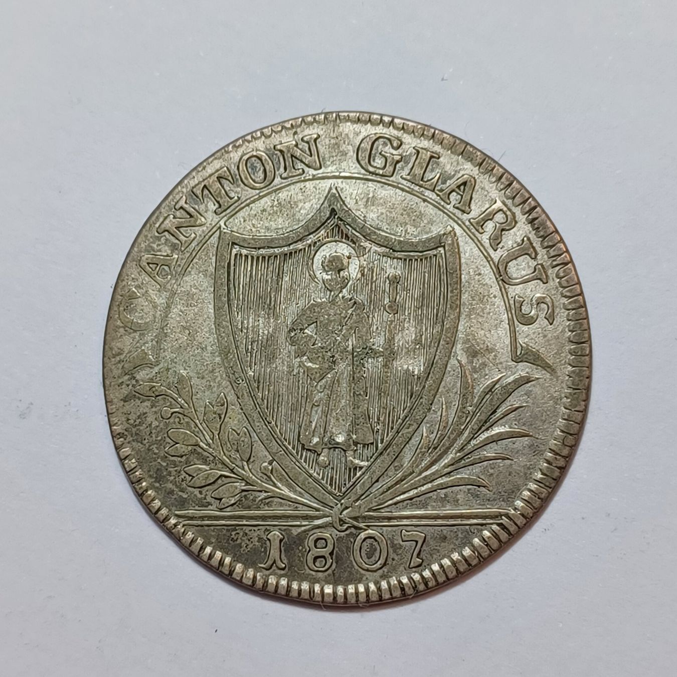 Tutti le monete: 15 Schillinge 1807 Glarus – Usato da Pfäffikon ZH venduto da Schweizer_Muenzen 1