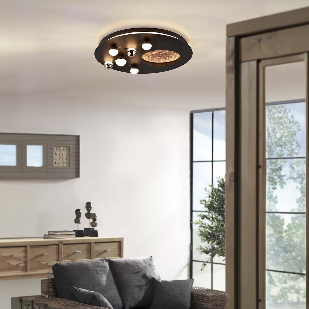 Kronleuchter & Deckenlampen: LED Deckenleuchte, Sterne, Mond, 50 cm Ø – Neu (gemäss Beschreibung) aus Kreuzlingen von Smart-Light 1