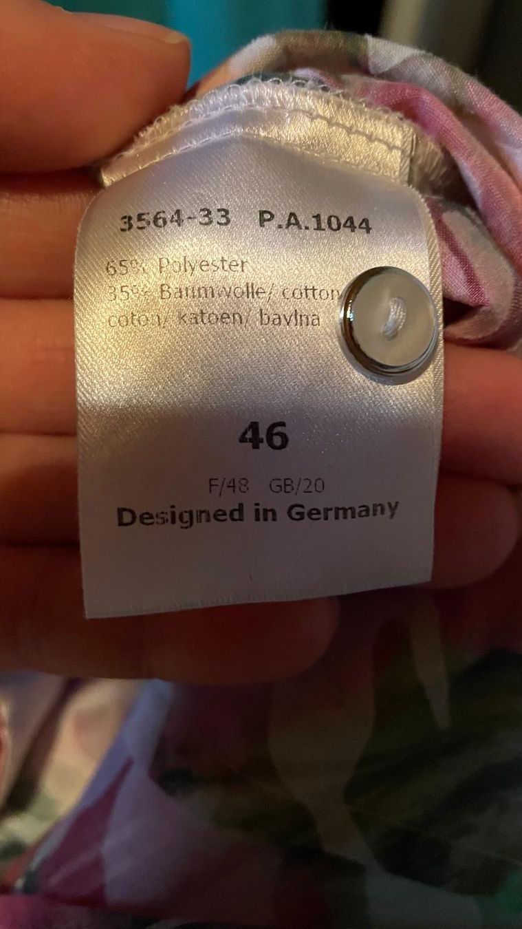 Camicette: Bluse Oberteil Gr. 44 von Sommermann mit Blumenmuster – Usato da Schaffhausen venduto da sunsetever 6