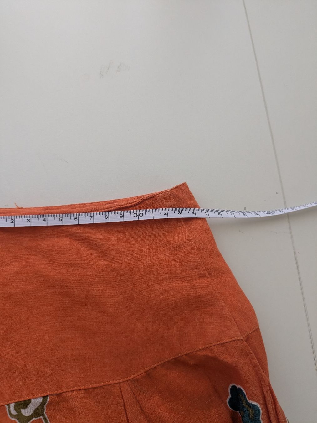 Röcke: Rock orange-blau floral Grösse S  – Gebraucht aus Rorschach von olg_5qq2 1