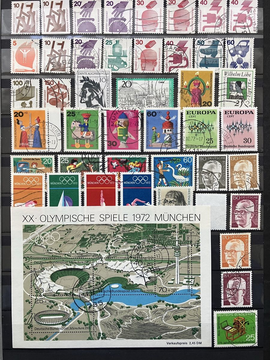 Tutti i francobolli: Deutschland 1966-20.06.72 komplett 6s – Usato da Cham venduto da Diablo1232 5